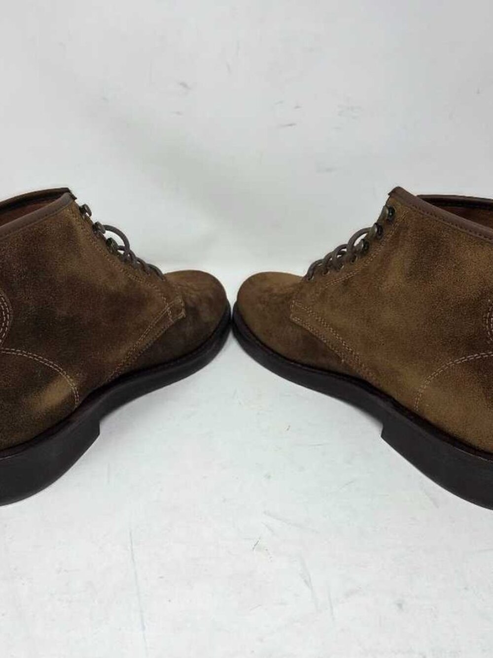 New 9 J.Crew Field boots in suede / Snuff brown - Picture 7 of 10